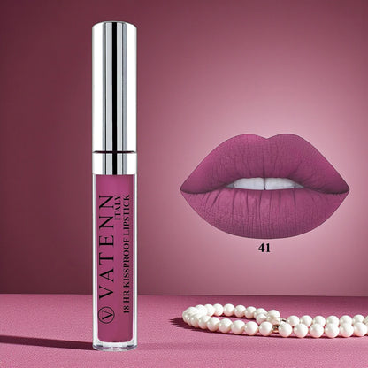 Vatenn Italy 18Hr Kissproof Liquid Matte Lipstick – Shade 41 Mercato | Long-Lasting, Smudge-Proof & Bold Color - Damoo