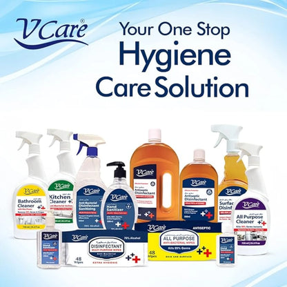 V Care Bathroom Cleaner Trigger Spray – Lime Scent, 750ml (Pack of 2) | Removes 99% of Germs & Fungus | Bleach-Free, Non-Abrasive, Powerful Bathroom Disinfectant