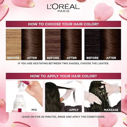 L’Oréal Paris Excellence Crème 4.0 Brown – Permanent Hair Color with Triple Care Protection & 100% Grey Coverage - Damoo