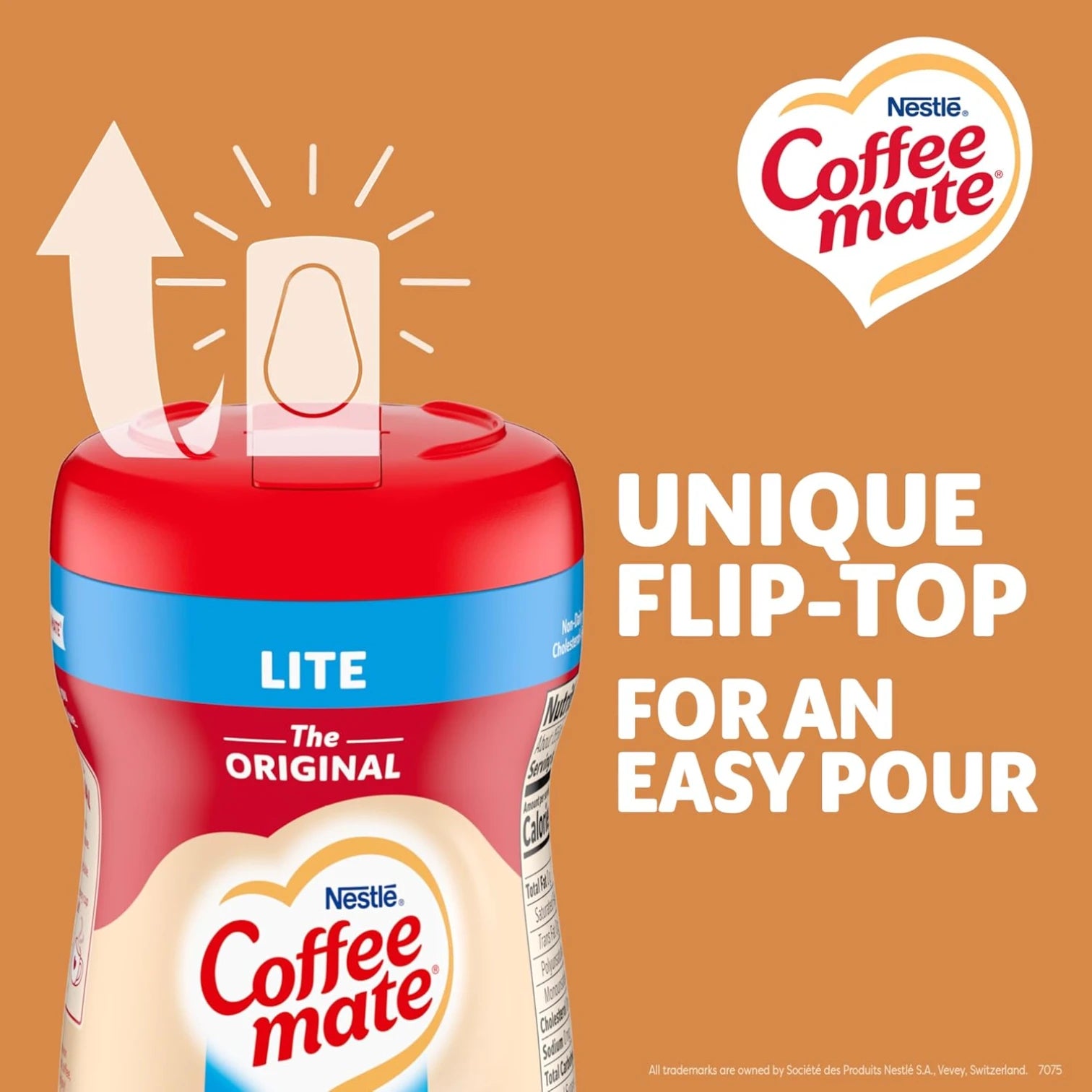 Nestlé Coffee Mate Fat Free Coffee Creamer – 453.5g (16 oz) | Rich & Smooth Non-Dairy Creamer | Low Calorie | Vegetarian - Damoo