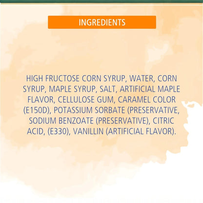 American Garden Pancake Syrup Original 355ml – Gluten Free Vegetarian Sweet Breakfast Syrup for Pancakes, Waffles, French Toast & Desserts - Damoo