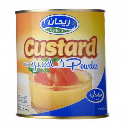 Reihan Vanilla Custard Powder 400g – Smooth & Creamy Dessert Mix | Easy to Prepare | Premium Quality | Made in Saudi Arabia - Damoo