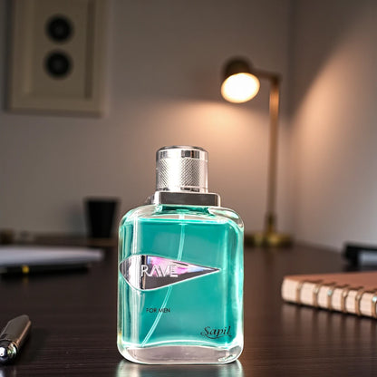 Sapil Rave For Men Eau De Toilette – Long-Lasting Aromatic Fragrance Spray for Daily Use – Fresh, Playful, and Mood-Boosting Perfume – 100ml - Damoo