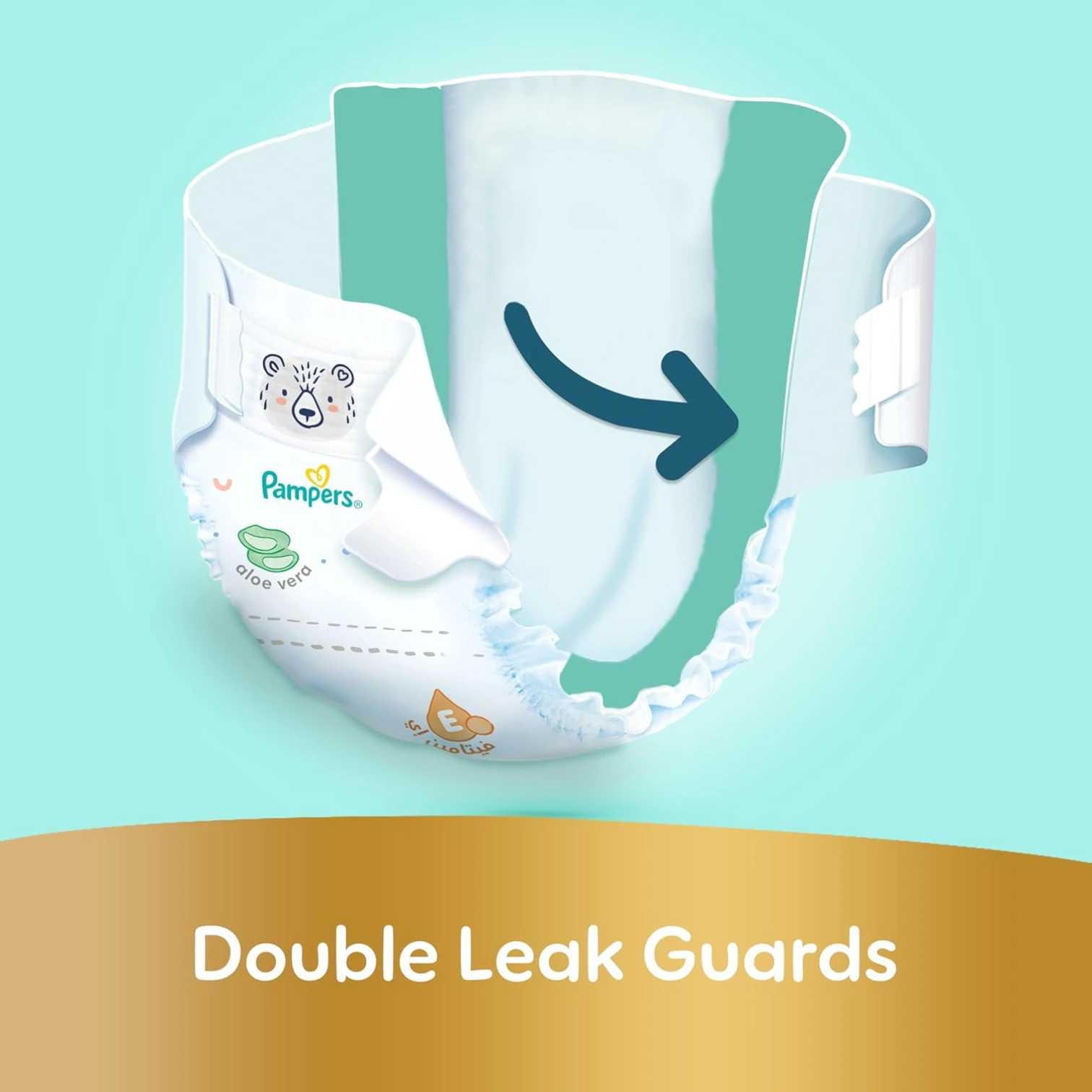Pampers Ultimate Comfort Taped Diapers – Size 6 (13+ kg), 36 Count | Infused with Aloe Vera & Vitamin E | x1000 Leak Locks™ Technology, Double Leak Guards & SHA Certified Skin Protection - Damoo