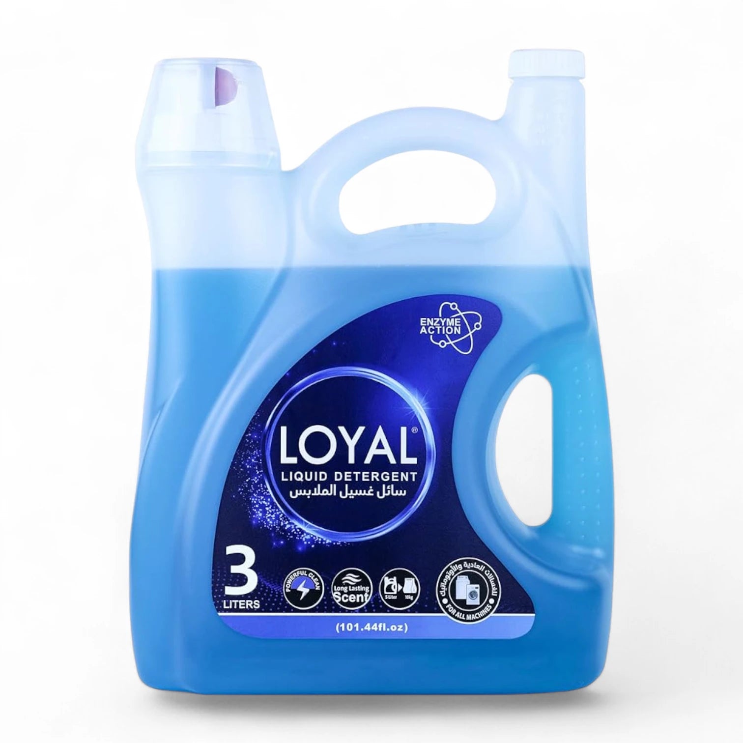 Loyal Liquid Laundry Detergent 3000 ML (60 Loads) – Enzyme Power for Tough Stains, Fabric Protection & Long-Lasting Freshness - Damoo