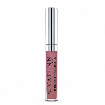 Vatenn Italy 18 Hr Kissproof Liquid Lipstick – Shade 34 Chiaiano Nude, Waterproof High-Pigment Matte Finish, Long-Lasting Full-Coverage Lip Color - Damoo