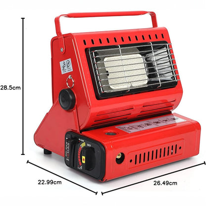 YANCHUAN YC-808B 1.3kW Portable Gas Heater– Compact Outdoor Camping Butane Heater with Swivel Body, Safety Shut-Off Valve & External Connector | Ideal for Camping, Fishing, Caravanning & Outdoor Adventures - Damoo