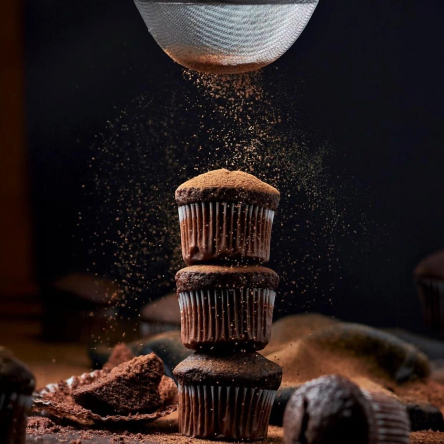 Reihan Fine Dark Cocoa Powder - 227 G | Sweetened | Rich Taste for Baking & Hot Chocolate | Perfect for Cakes, Cookies & Beverages - Damoo