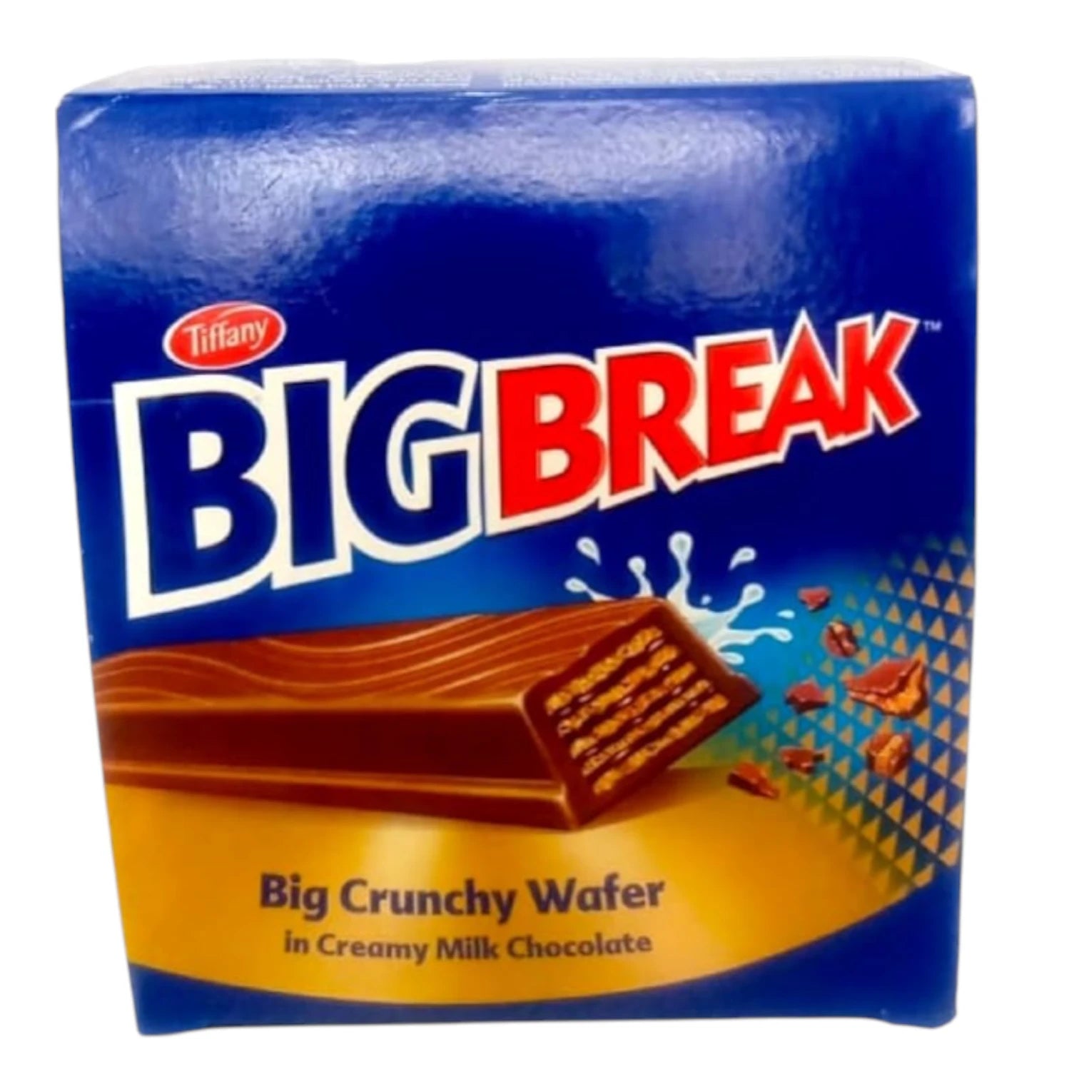 Tiffany Big Break Chocolate Wafer Bar – 12 x 1 Finger Pack, Crunchy Wafer Coated in Creamy Milk Chocolate - Damoo