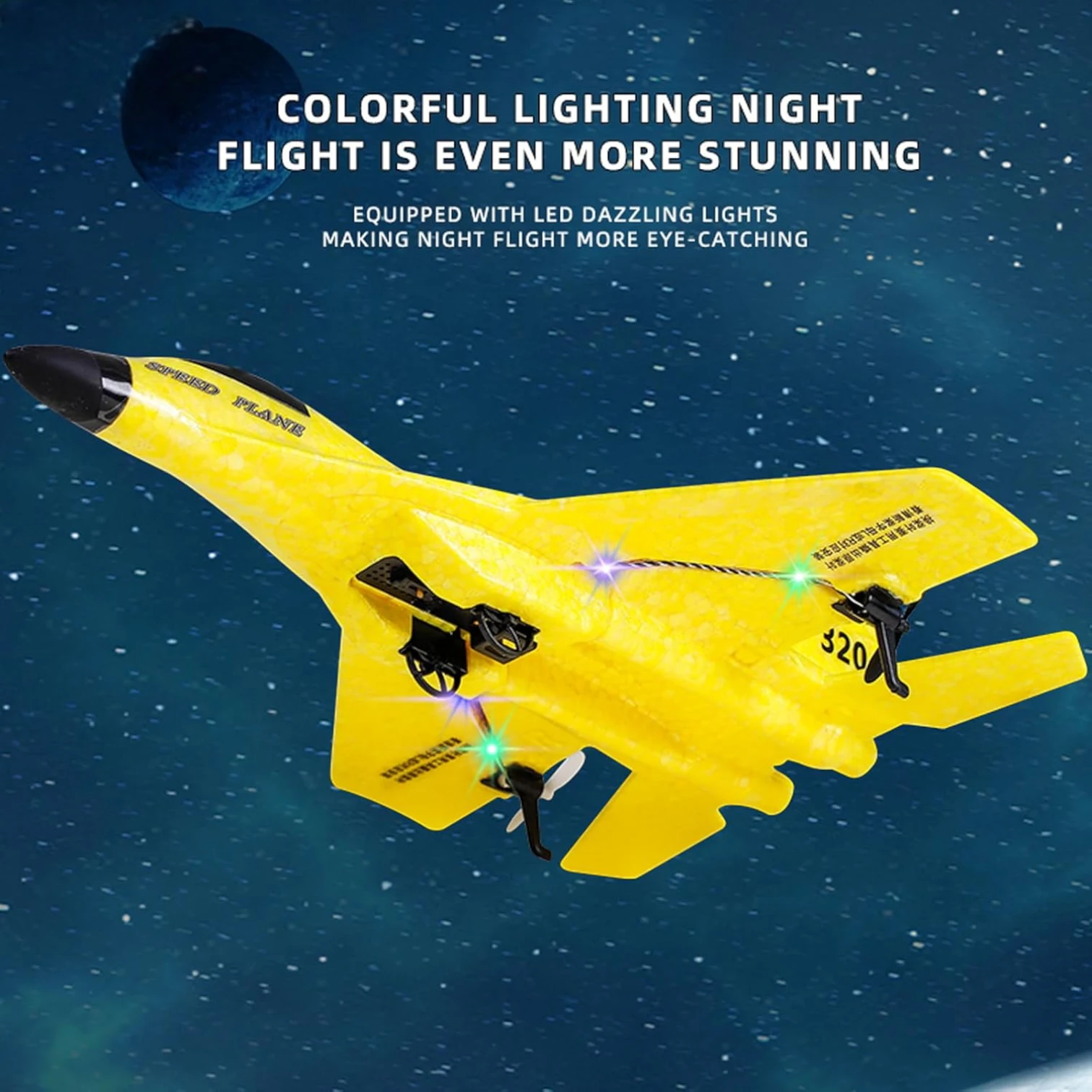 ZYPLANE Rechargeable Remote Control Aircraft Jet – Unbreakable EPP Foam RC Plane with 150M Range, Outdoor & Indoor Flying Airplane Toy for Kids and Beginners (ZY320 Model)