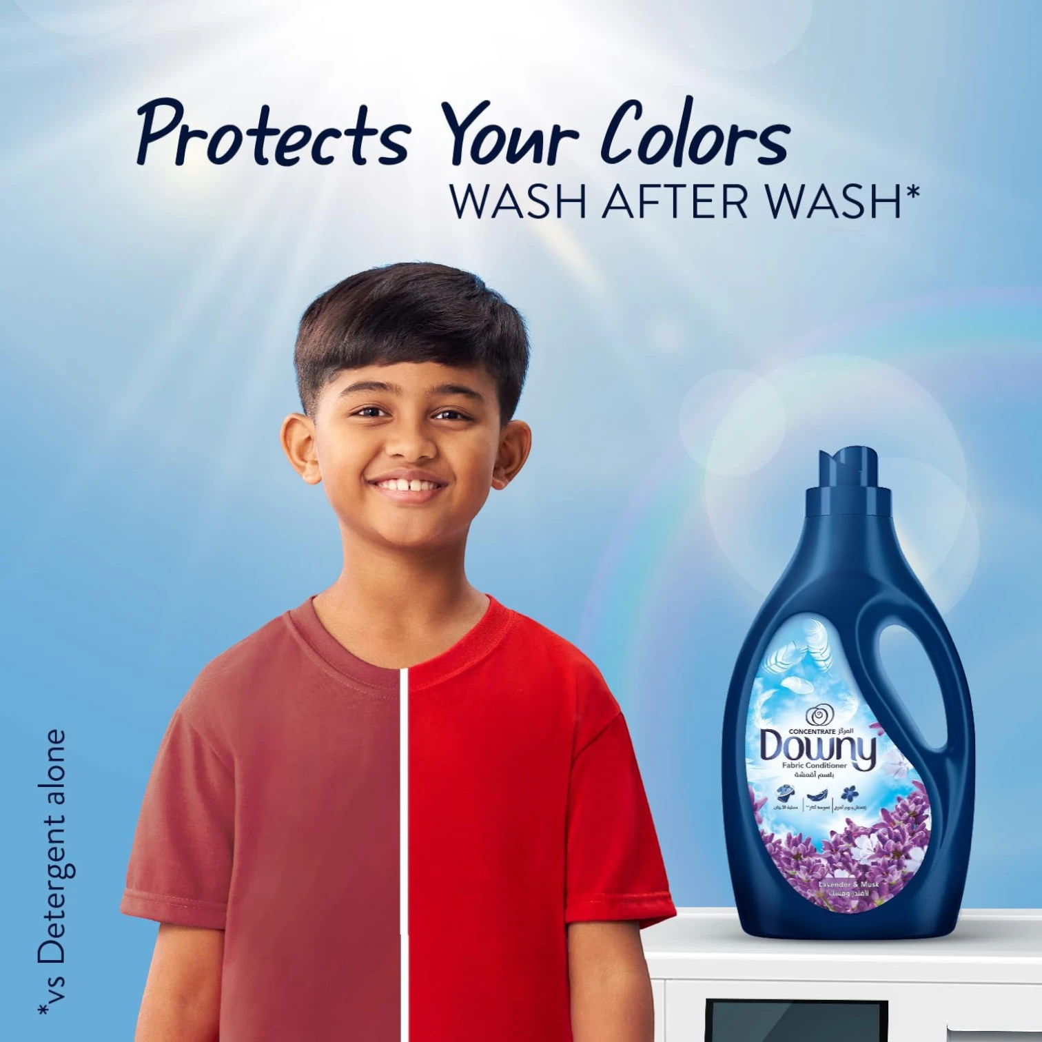 Downy All-in-One Concentrate Fabric Softener Lavender & Musk 1L – Long Lasting Freshness, Softener, Anti-Static & Fabric Care - Damoo