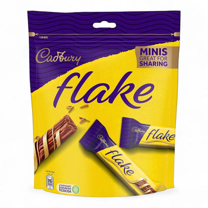 Cadbury Flake Minis Milk Chocolate Share Pack – 12 Bars | Delicate, Flaky Milk Chocolate Fingers, 145g UK - Damoo