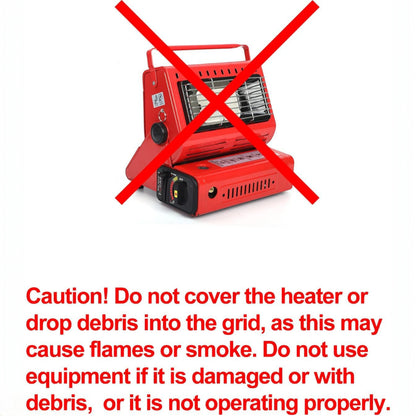 YANCHUAN YC-808B 1.3kW Portable Gas Heater– Compact Outdoor Camping Butane Heater with Swivel Body, Safety Shut-Off Valve & External Connector | Ideal for Camping, Fishing, Caravanning & Outdoor Adventures - Damoo