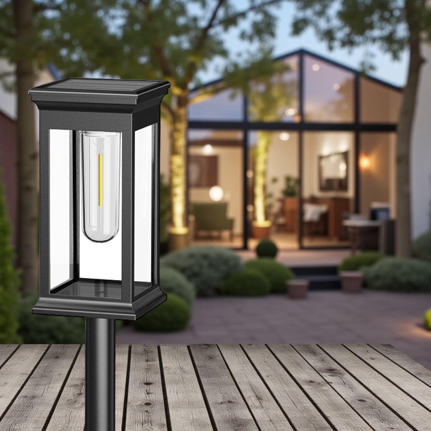 XF-2901 Solar Lawn Lamp – Outdoor Waterproof LED Pathway Light with Automatic Charging & Elegant Garden Decoration - Damoo