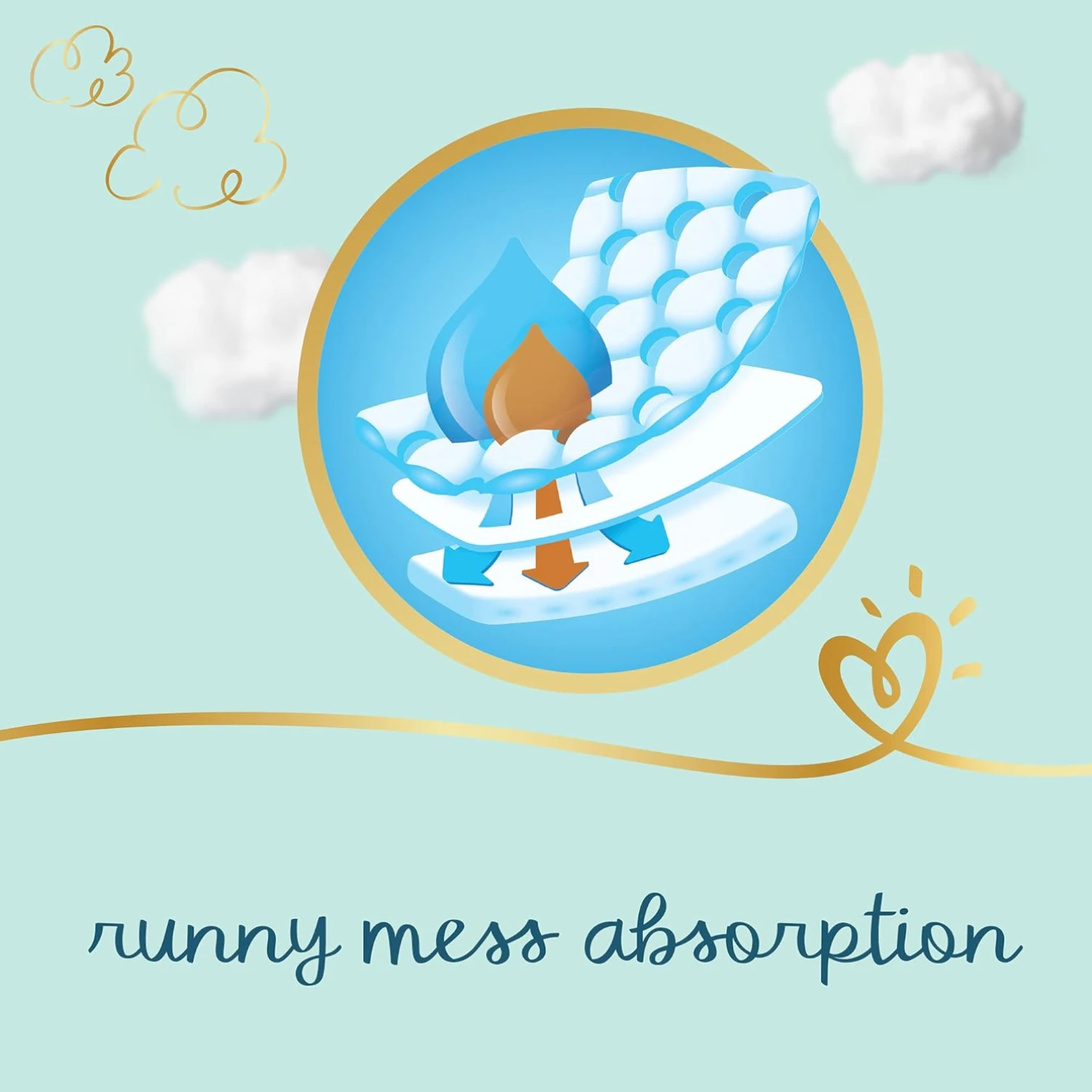 Pampers Premium Care Taped Diapers – Size 2 (3–8kg), 46 Count | Ultra-Soft Newborn Protection with Navel Cut & Wetness Indicator - Damoo