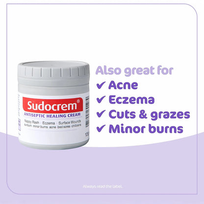 Sudocrem Antiseptic Healing Cream 250g – Multi-Purpose Cream for Babies | Soothes Diaper Rash, Cuts & Minor Burns - Damoo