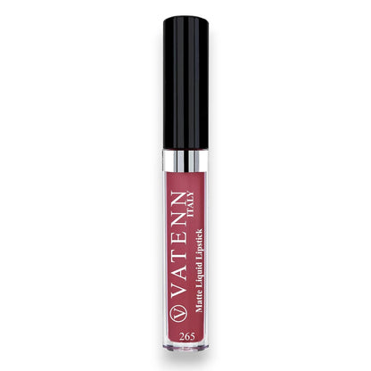 Vatenn Italy Matte Liquid Lipstick – Shade 265 Modena | Long-Lasting 12H Wear | Transferproof, Highly Pigmented & Smooth Comfort Finish – 5g - Damoo