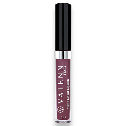 Vatenn Italy Matte Liquid Lipstick – Shade 263 Parma | Long-Lasting, Transferproof, Smooth Glide, Highly Pigmented & Comfortable Wear – 5g - Damoo