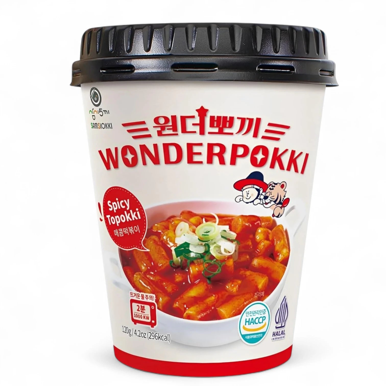 Wonderpokki Seoul Oasis Hot Spicy Premium Korean Topokki Rice Cake | Authentic Spicy topokki with Chewy Rice Cakes & Bold Korean Sauce | Instant Meal or Snack - Damoo
