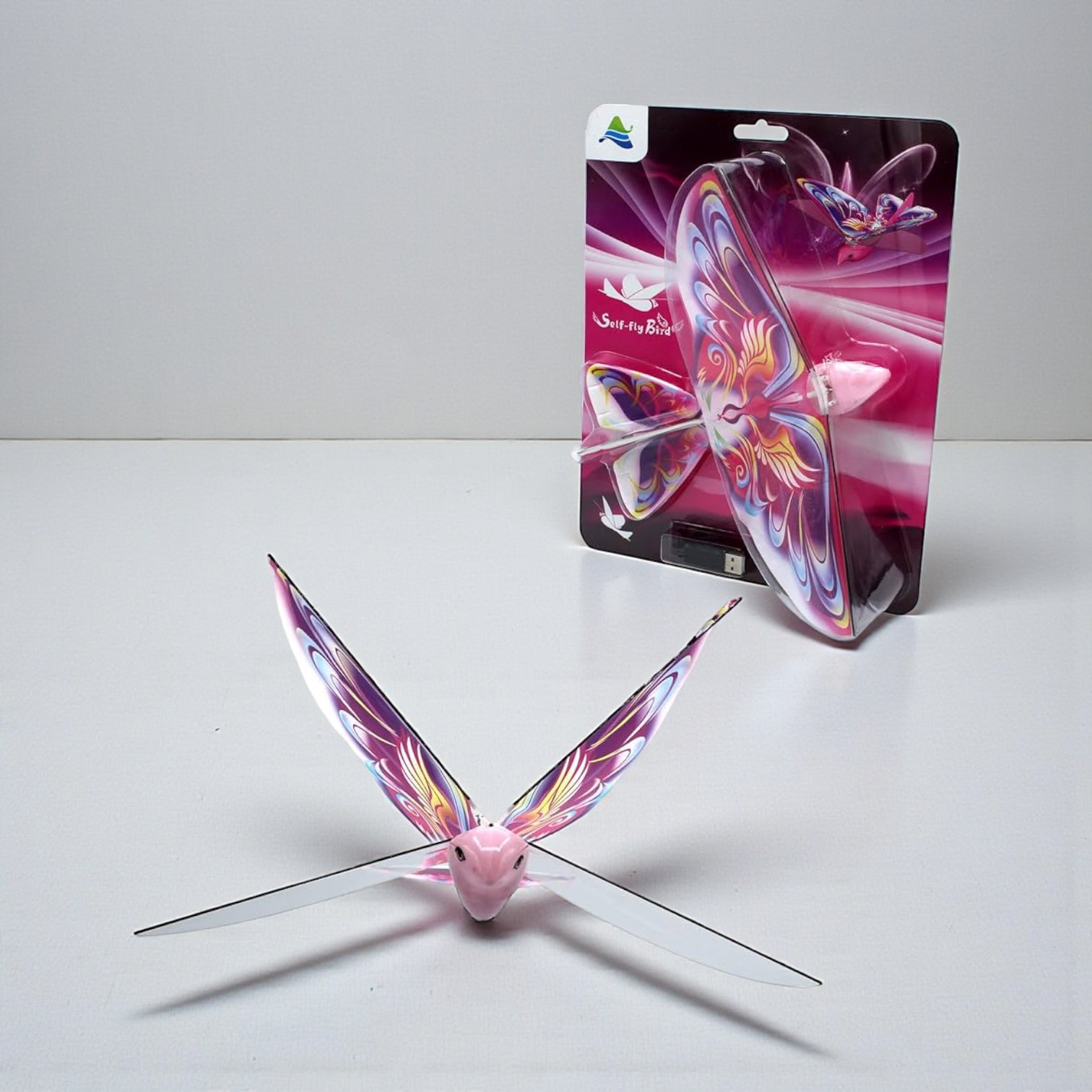 لعبة طائرة إلكترونية على شكل طائر  | طائرة بدون طيار ذاتية الطيران مزودة بأضواء، مناسبة للأطفال من سن ٨ سنوات فما فوق | طائرة هليكوبتر شراعية صغيرة تعمل بالتحكم عن بُعد، مناسبة للعب في الهواء الطلق للأطفال والكبار