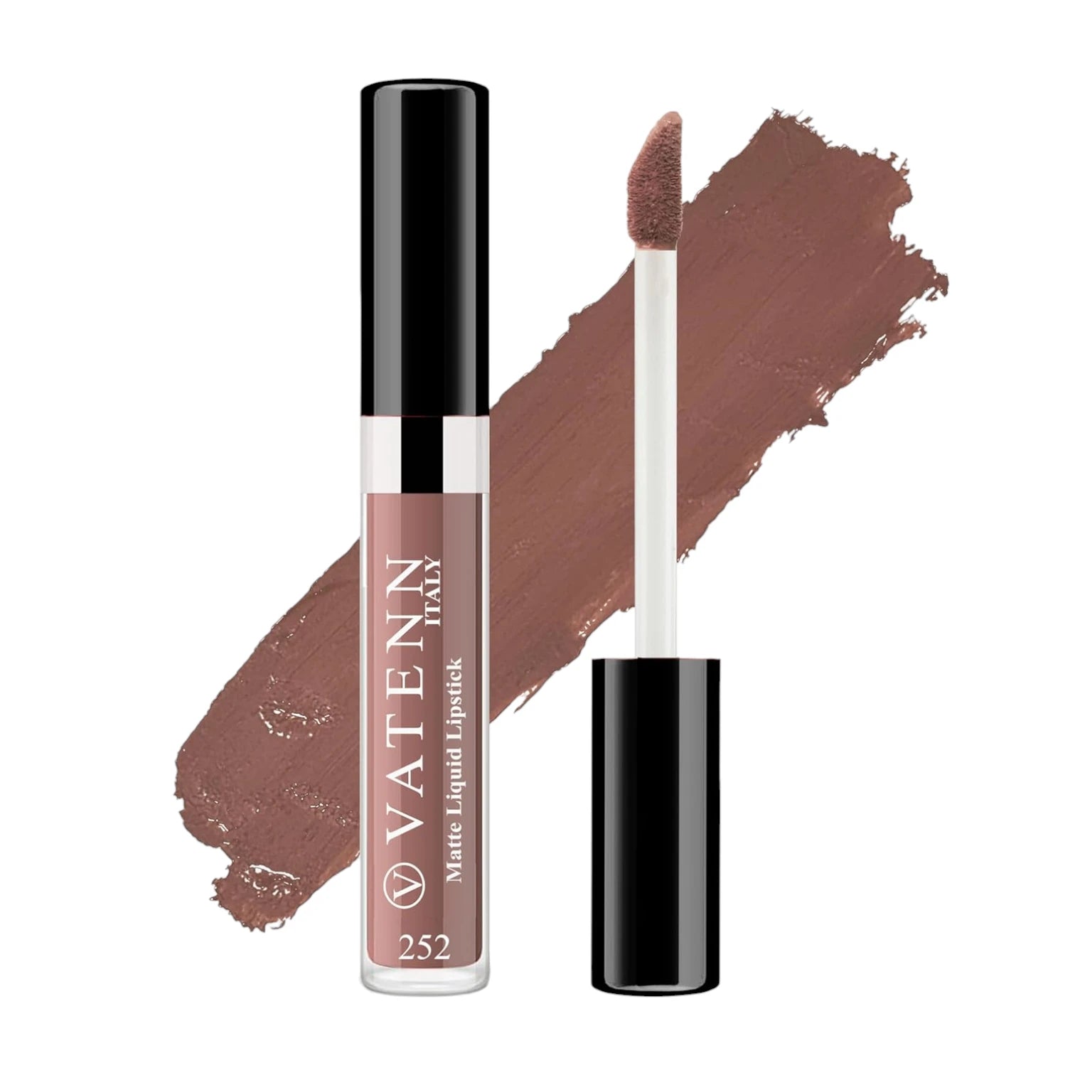 Vatenn Italy Matte Liquid Lipstick – Shade 252 Genoa | Long-Lasting, Transferproof, Highly Pigmented Nude Matte | 5g - Damoo