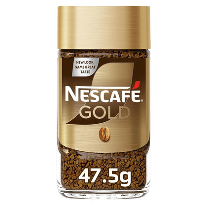 Nescafe Gold Dark Roast Instant Coffee 47.5g – Premium Arabica & Robusta Blend | Bold & Smooth Taste | Rich Aroma | Soluble Coffee Granules - Damoo