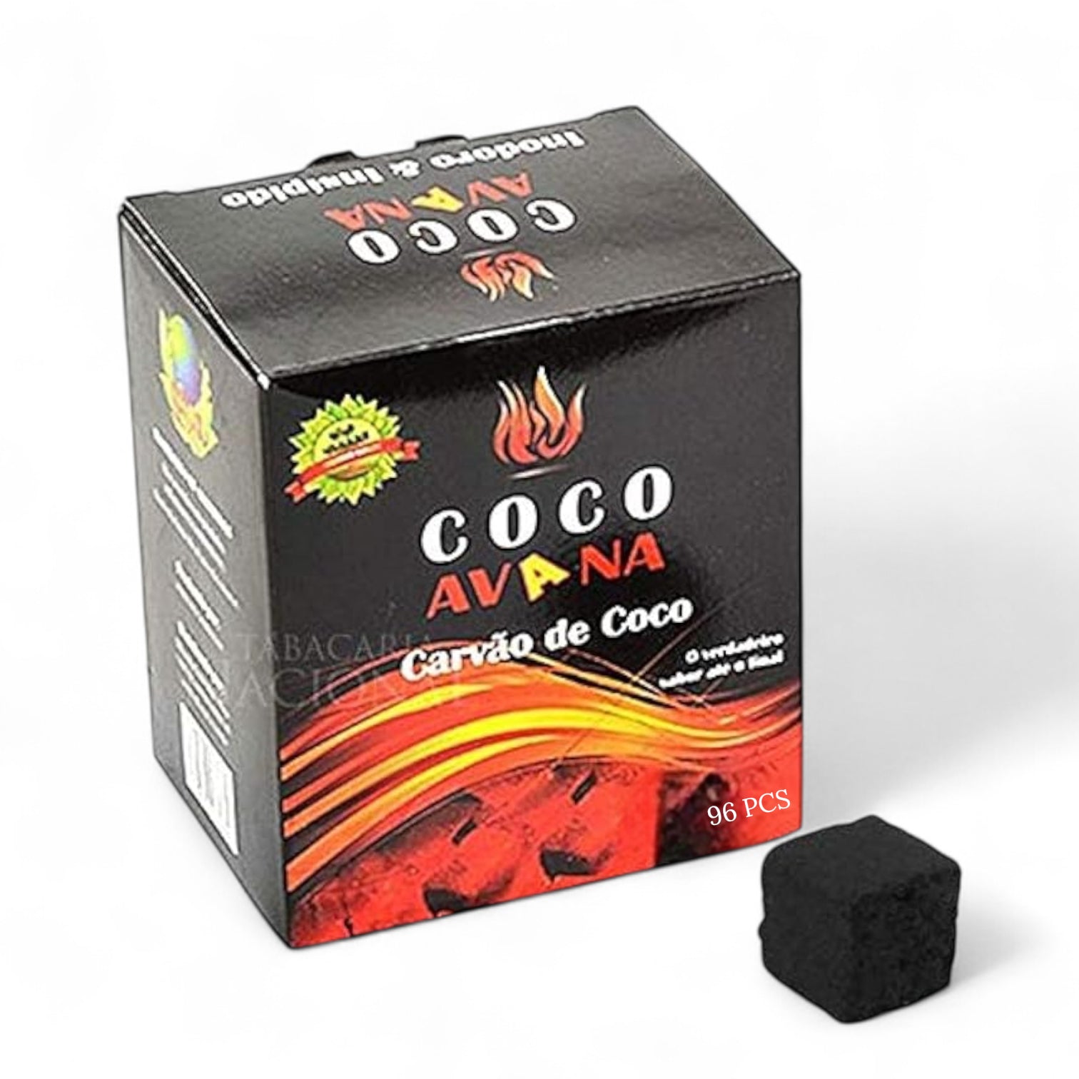 Coco Avana Natural Coconut Charcoal | 1KG (96 Pcs) Premium Coco Shell Briquettes for Shisha, Hookah & Bakhoor | Long-Lasting Heat & Real Taste Until the Last Puff