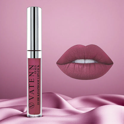 Vatenn Italy 18Hr Kissproof Liquid Lipstick – Shade 23 Moscow | Long-Lasting, Smudge-Proof, Matte Finish - Damoo
