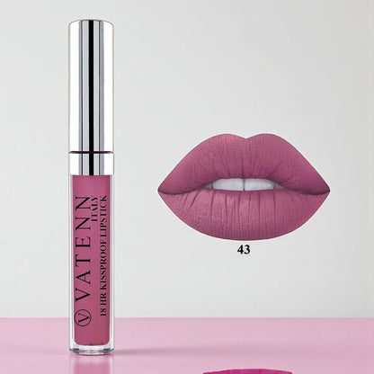 Vatenn Italy 18Hr Kissproof Liquid Matte Lipstick – Shade 43 Stella | Long-Lasting, Smudge-Proof & Bold Color - Damoo