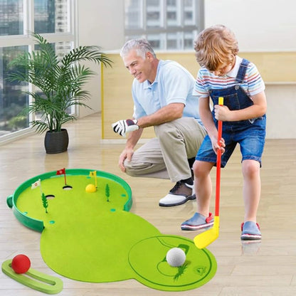 Kids Golf Course Toy Set with Light & Music – Battery Operated Indoor & Outdoor Golf Game with Clubs, Balls, Mat, and Accessories | Educational Sports Toy for Toddlers 3+
