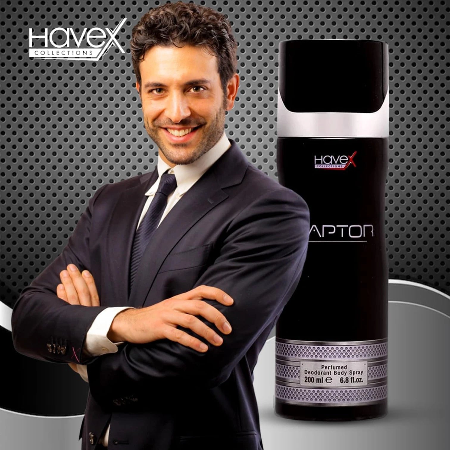 Havex Raptor Perfumed Deodorant Body Spray for Men – Bold Spicy & Sizzling Fragrance, Long-Lasting Freshness, Everyday Confidence Booster, Premium Perfume Quality, 200ml Spray Can - Damoo