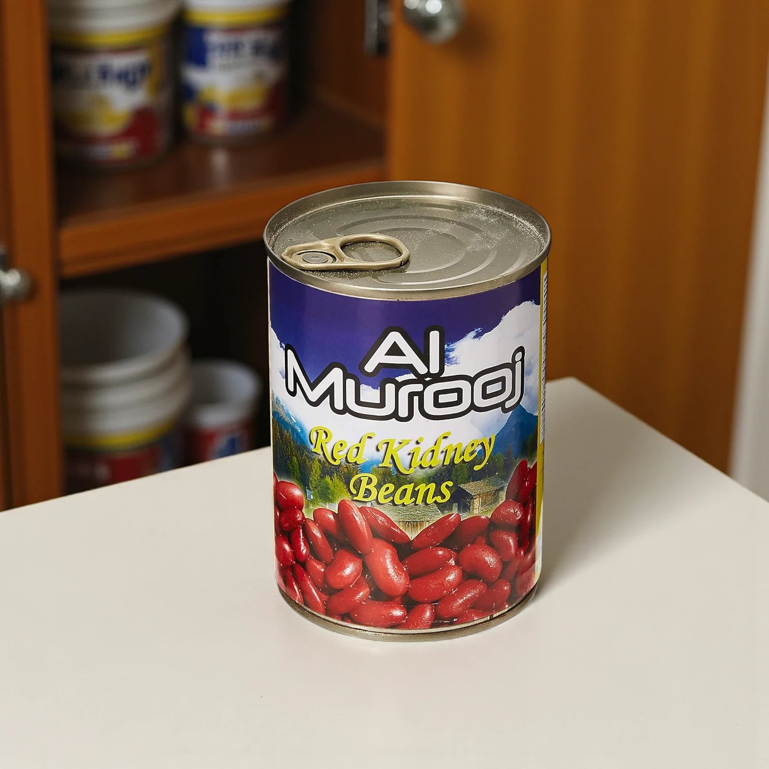 Al Murooj Red Kidney Beans 4 x 400g – Pre-Cooked & Ready to Use | Rich in Protein & Fiber | No Trans Fat or Cholesterol | Natural & Flavorful - Damoo