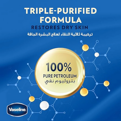 Vaseline Healing Jelly Cocoa Butter 100ml | Triple-Purified Petroleum Jelly | Deep Moisturization & Skin Protection | Hypoallergenic & Dermatologist Tested - Damoo