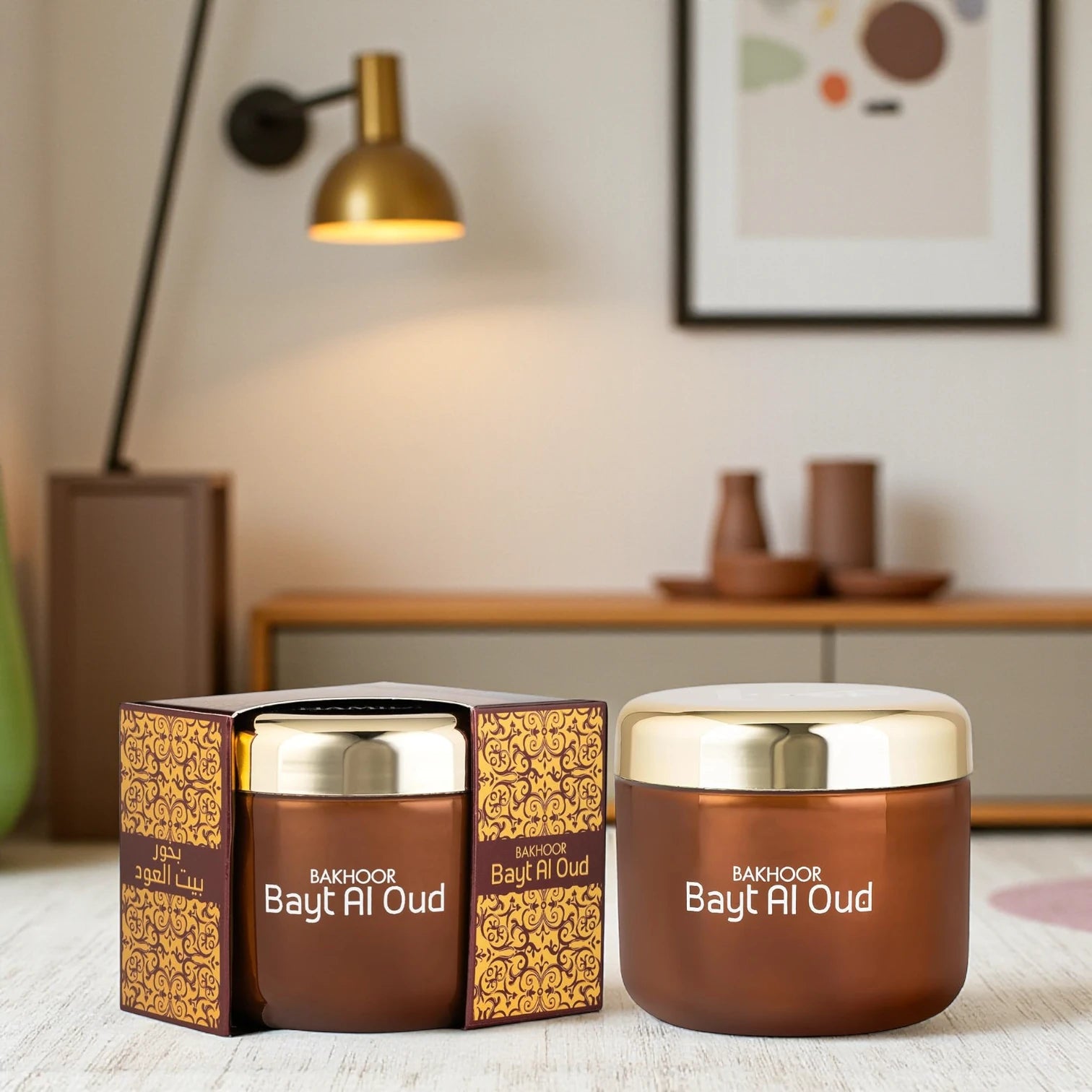 Hamidi Bakhoor Bayt Al Oud – 70g Premium Incense for Home Fragrance | Rich Oriental Scent with Vanilla, Cardamom, Saffron, Rose, Patchouli & Oud | Long-Lasting & Relaxing Aroma for Every Room - Damoo
