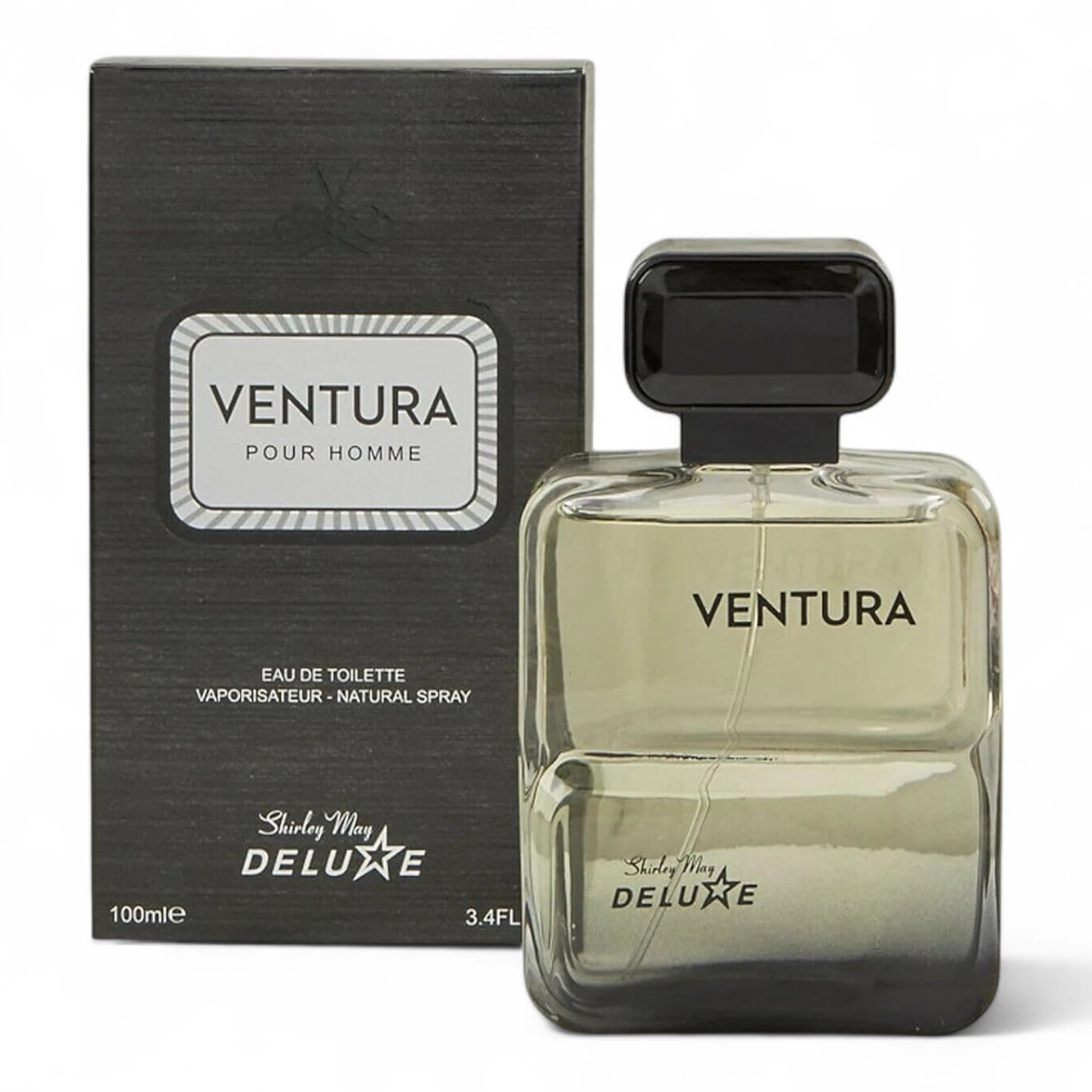 Shirley May Ventura Eau de Toilette for Men – 100ml Floral Fragrance, Long-Lasting Masculine Scent, Travel-Friendly EDT - Damoo
