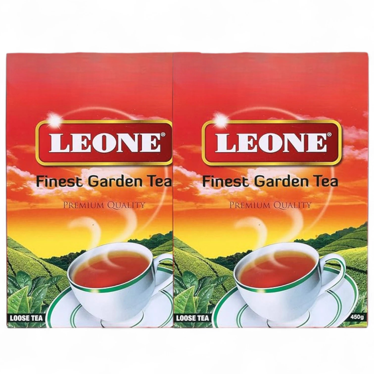 Leone Finest Garden Tea 450g x 2 | Premium Loose Leaf Green Tea | Rich in Antioxidants & Natural Flavor | Refreshing Unique Taste | Ideal for Daily Wellness & Traditional Brewing - Damoo