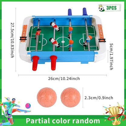 MAKINGTEC Mini Tabletop Football Game – Portable 2-Player Soccer Toy for Kids & Adults | Interactive Desktop Sports Game with Balls & Accessories – Birthday & Party Gift