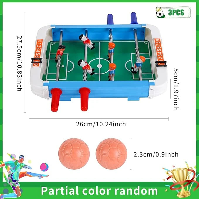 MAKINGTEC Mini Tabletop Football Game – Portable 2-Player Soccer Toy for Kids & Adults | Interactive Desktop Sports Game with Balls & Accessories – Birthday & Party Gift
