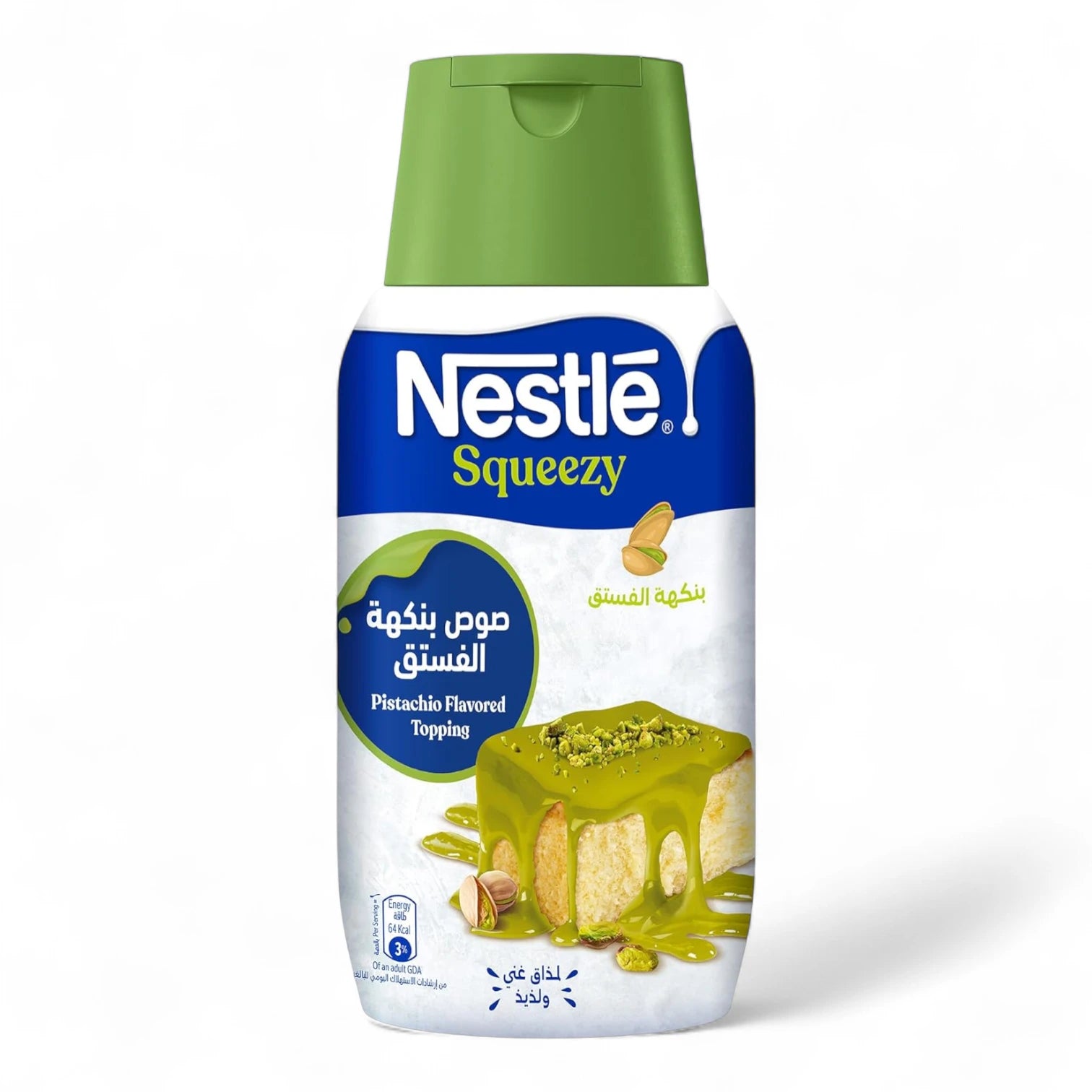 Nestlé Squeezy Pistachio Flavored Sweetened Condensed Milk Topping, 450g – Rich, Creamy & Easy-to-Use Dessert Delight - Damoo