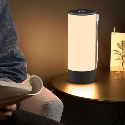 Portable LED Bedside Reading Light – Rechargeable USB Touch Control Table Lamp with 3 Adjustable Light Colors – Eye Protection Night Light for Bedroom, Camping, Outdoor & Emergency Use - Damoo