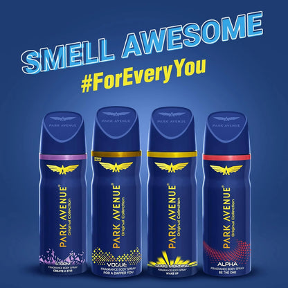 Park Avenue Cool Blue Men’s Deodorant Body Spray – Fresh & Energizing Long-Lasting Fragrance, Everyday Confidence & Odor Protection, Stylish Blue Packaging, 100g - Damoo