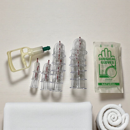 Islamic Hijama Cupping Therapy Set – 18 Pcs Vacuum Suction Device | Traditional Body Massage & Pain Relief Kit - Damoo