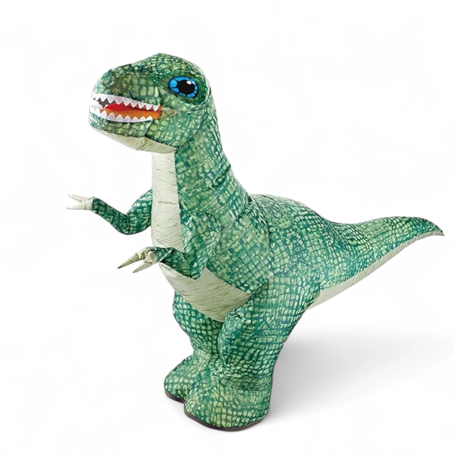 Lead Honor Electric Inflatable Remote Control Dinosaur Toy – (Green & Blue) | One-Button Inflation, Roaring Sounds & 360° Movement | Kids RC Dinosaur