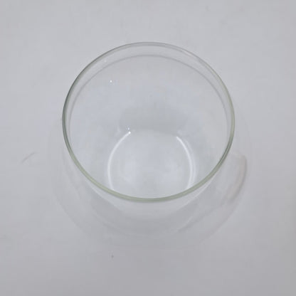 Elegant Round Glass Jar with Bamboo Lid – Minimalist Transparent Storage Bowl | Decorative Glass bowl for Home & Kitchen