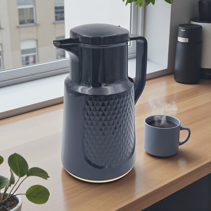 Regal 1.0L Thermos Jug – Premium Vacuum Insulated Flask | 24H Cold & 12H Hot Retention | BPA-Free Glass Refill | Ideal for Home, Office, Travel - Damoo