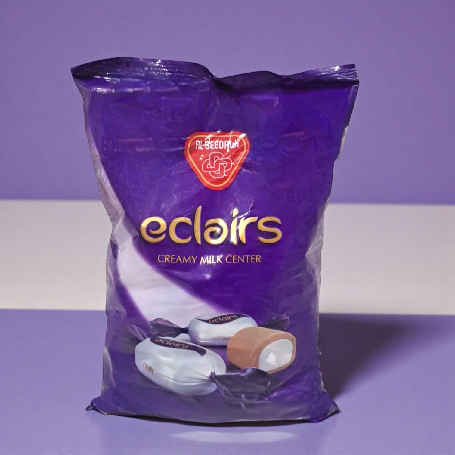 Al-Seedawi Milk Eclairs – Caramel Candy with Creamy Milk Center | Individually Wrapped Soft Toffees | Large Family Pack | Perfect for Kids, Parties, Offices & Gifting