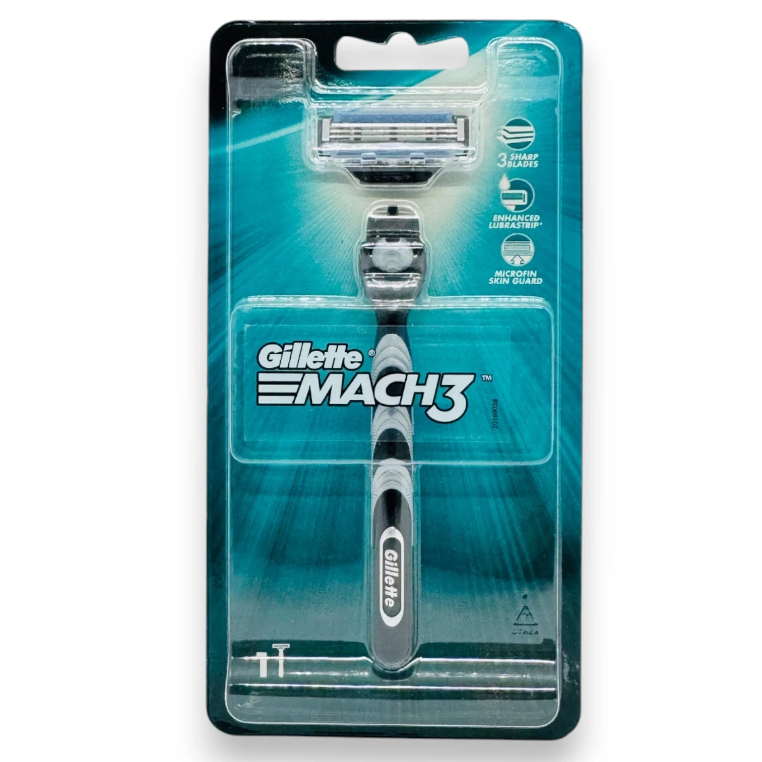 Gillette MACH3 Men’s Razor – 3 Sharp Blades, Enhanced Lubrastrip & Microfin Skin Guard – Comfortable Smooth Shave (1 Razor Handle with 1 Blade) - Damoo