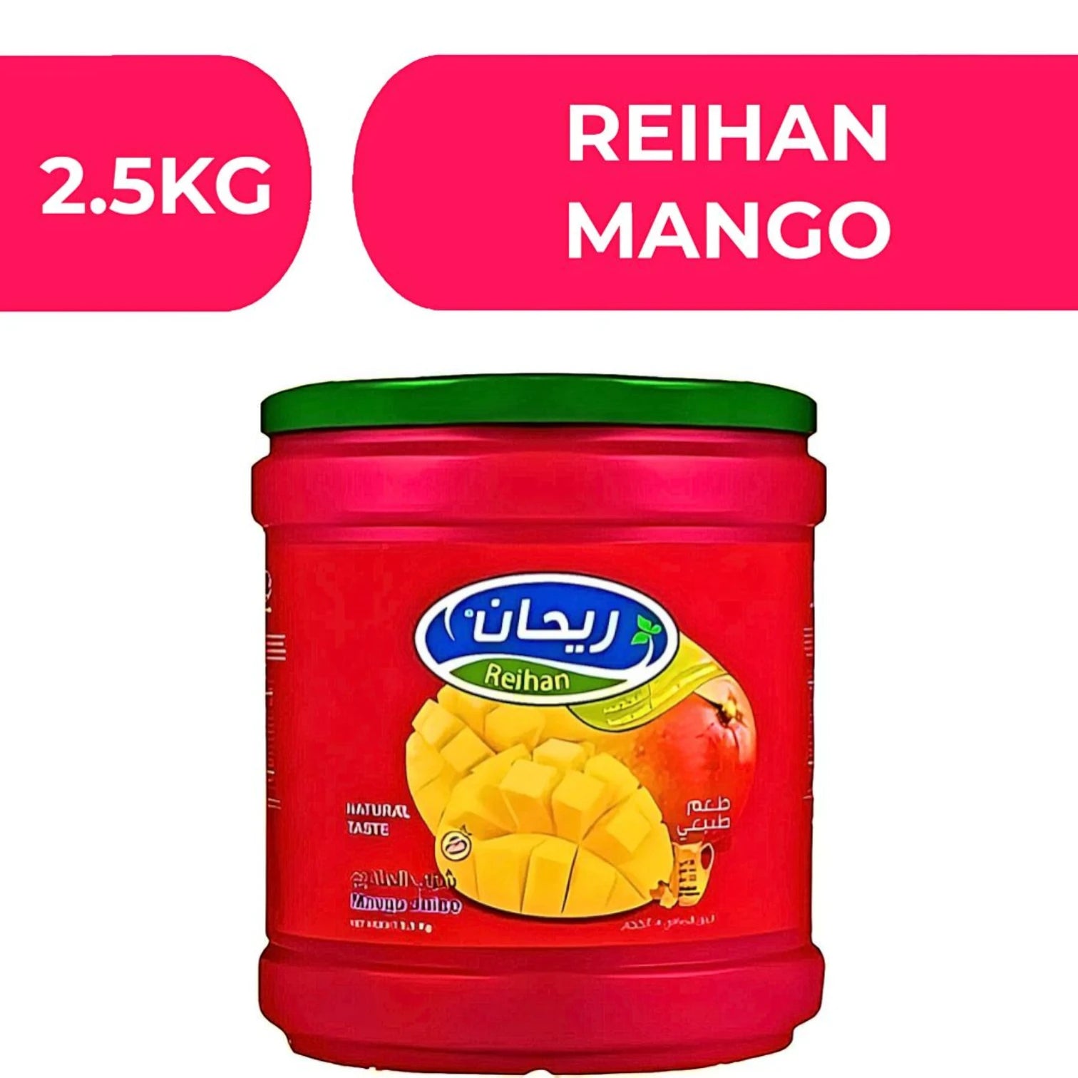 Reihan Mango Instant Drink Powder – 2kg | Rich in Vitamin C | Refreshing Tropical Juice Mix | Easy to Prepare, No Blending - Damoo