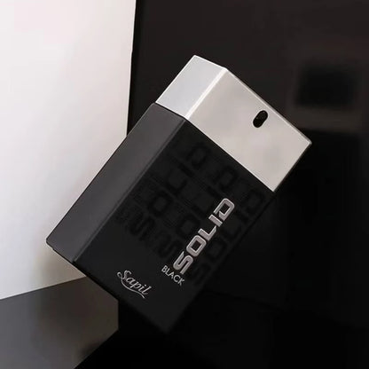 Sapil Solid Black Eau De Toilette for Men – Bold, Masculine Fragrance – Long-Lasting Scent – 100ml (3.4 FL.OZ) - Damoo