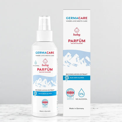 Germacare Baby Perfume – 2 x 150ml | Alcohol-Free & pH 5.5 Cologne with Organic Edelweiss | Gentle, Soothing Baby Fragrance for Daily Use - Damoo